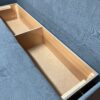 Прямой диван Бост с накладками МДФ на подлокотниках
