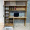 Стол письменный Техно в цветах Бетон + Крафт