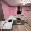 Кухонный гарнитур в Эмали в ярких и контрастных цветах
